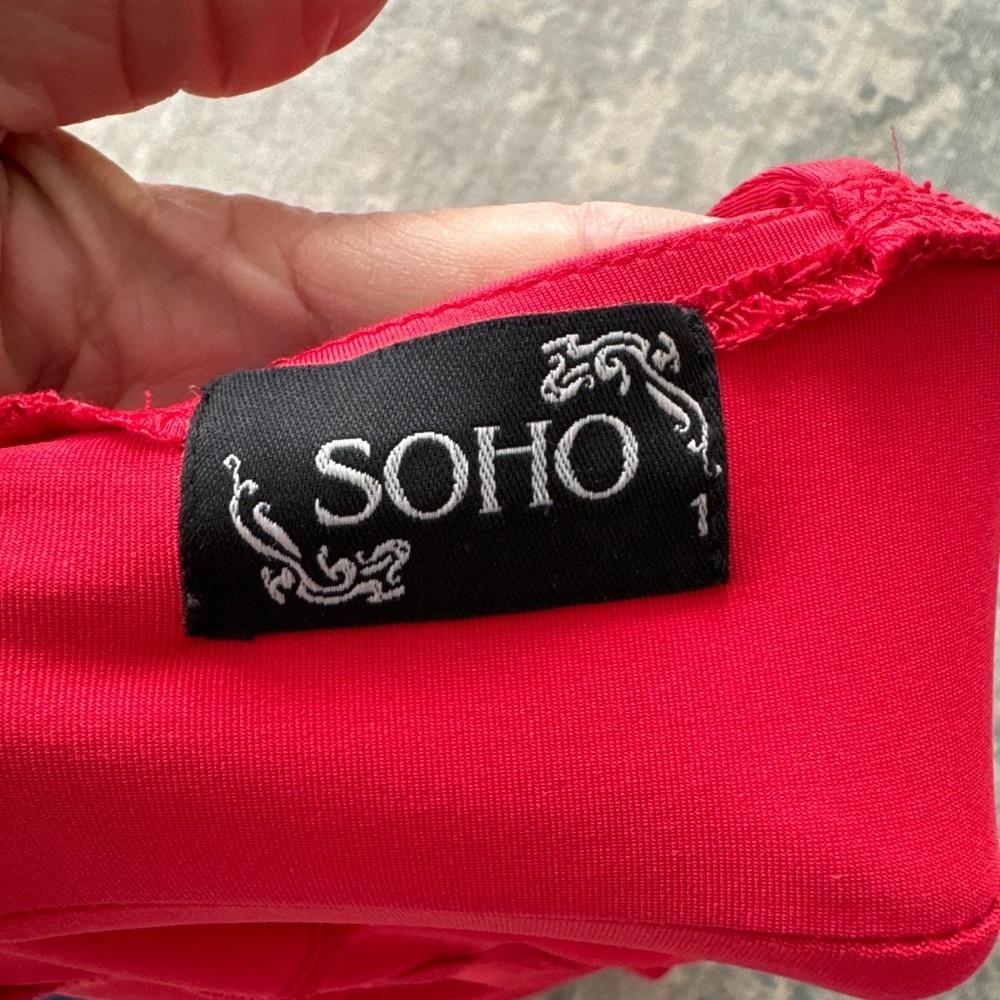 Soho red bodycon dress Size S - Picture 3 of 4